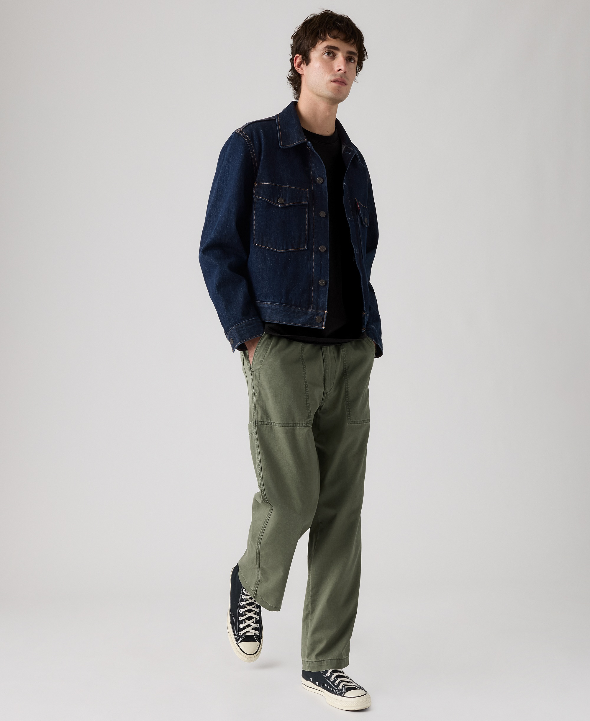 Levi's Men's Regular-Fit Linen Surplus Pants - Kambaba