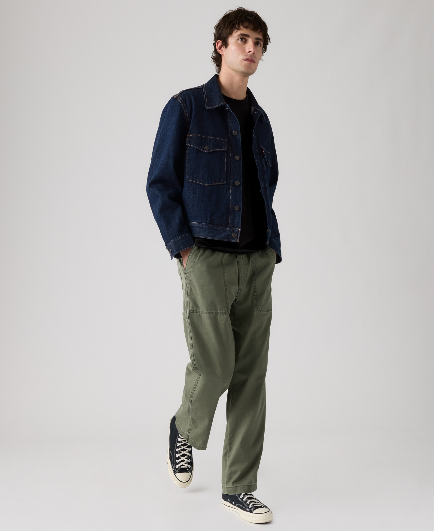 Levi's Men's Regular-Fit Linen Surplus Pants - Kambaba