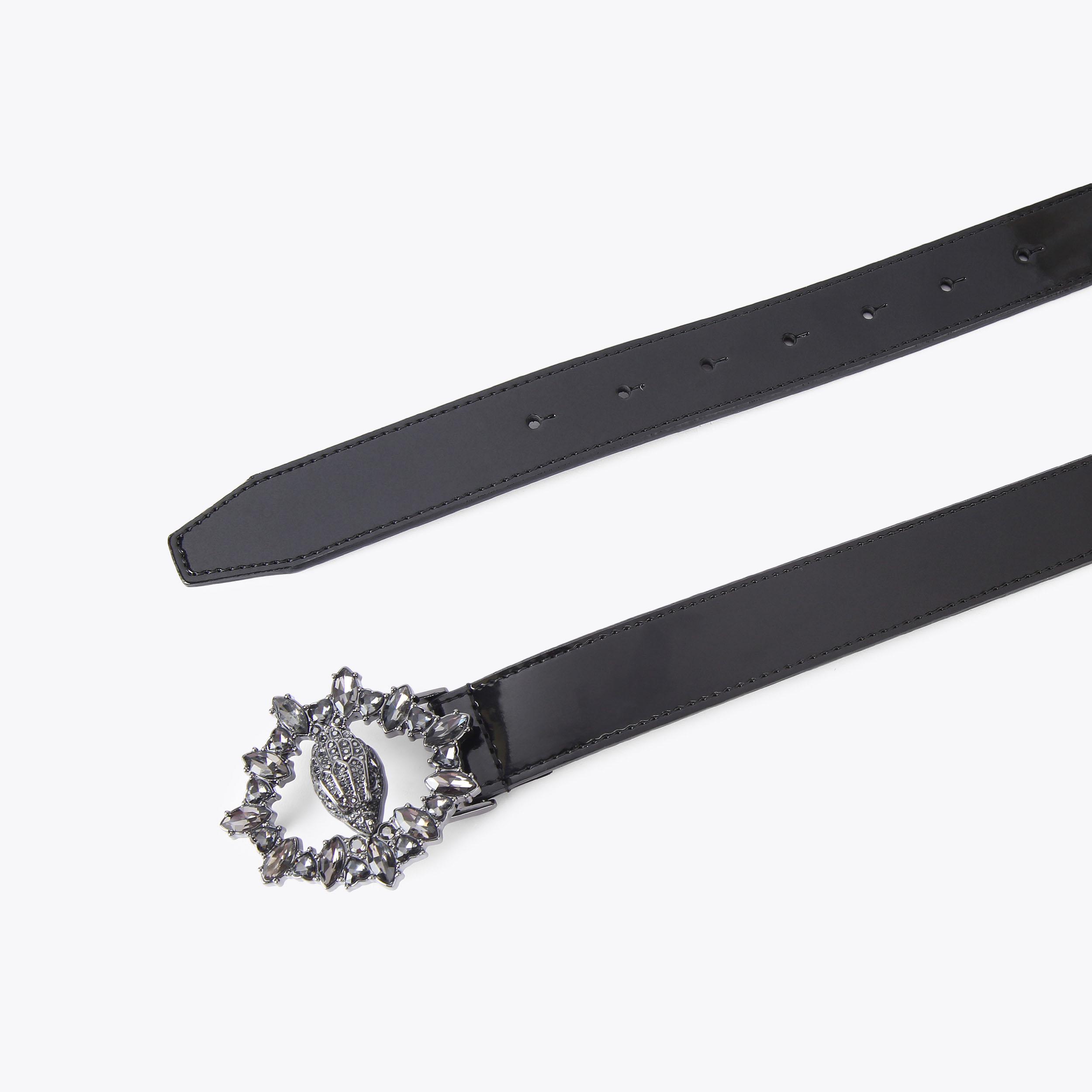 Kurt Geiger London Chelsea Crystal Belt - Black - view 3