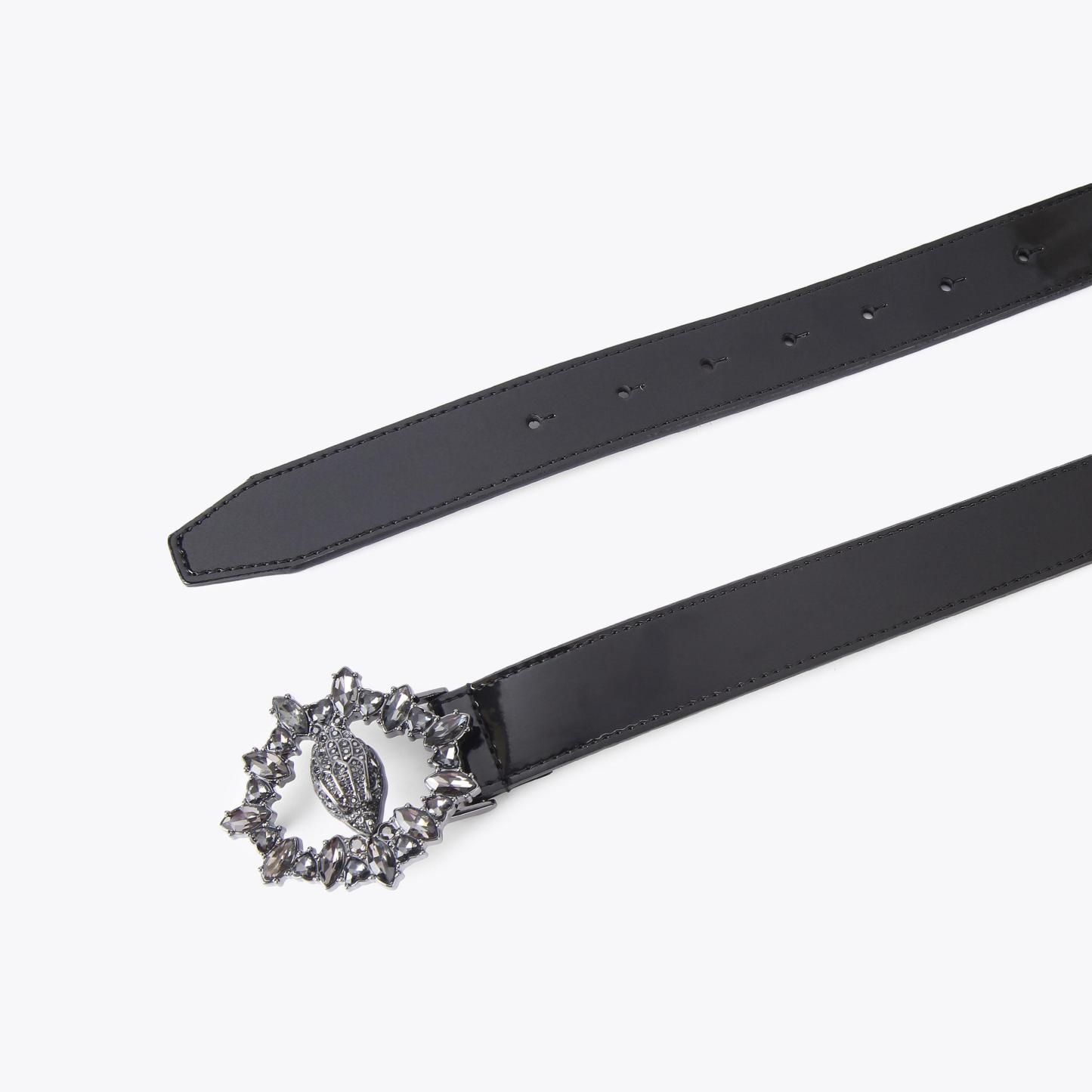Kurt Geiger London Chelsea Crystal Belt - Black - view 3