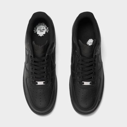 Men's Nithtke Air Force 1 '07 Casual Shoes - Part 2 - Black/Black - Top view