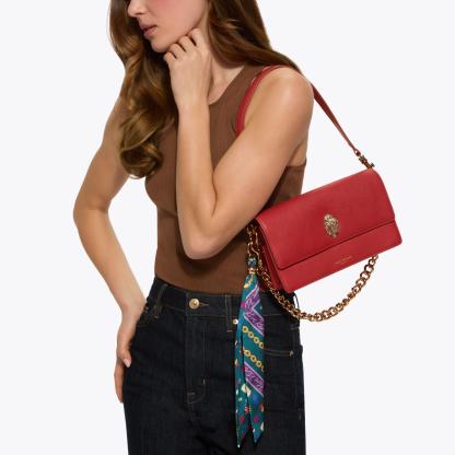 Kurt Geiger London Sloane Soft Shoulder Bag - Red - view 2