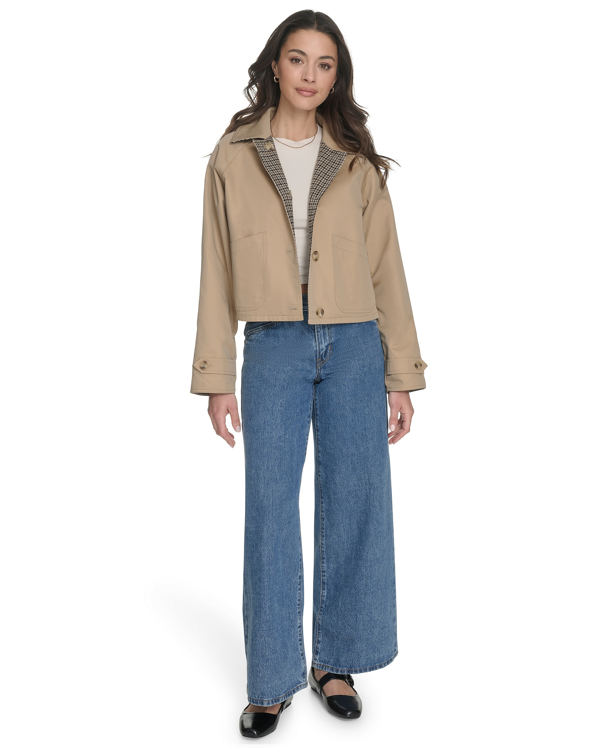 Levi's Women's Reversible Trench Jacket - Khaki