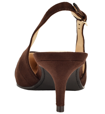Tommy Hilfiger Women's Totale Kitten Heel Slingback Dress Pumps - Dark Brown