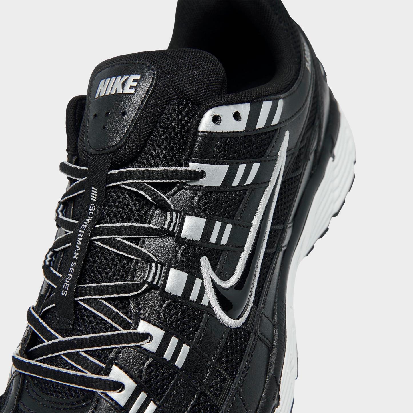 Men's Nithtke P-6000 Casual Shoes - Part 3 - Black/White/Metallic Silver/Black - Detail shot