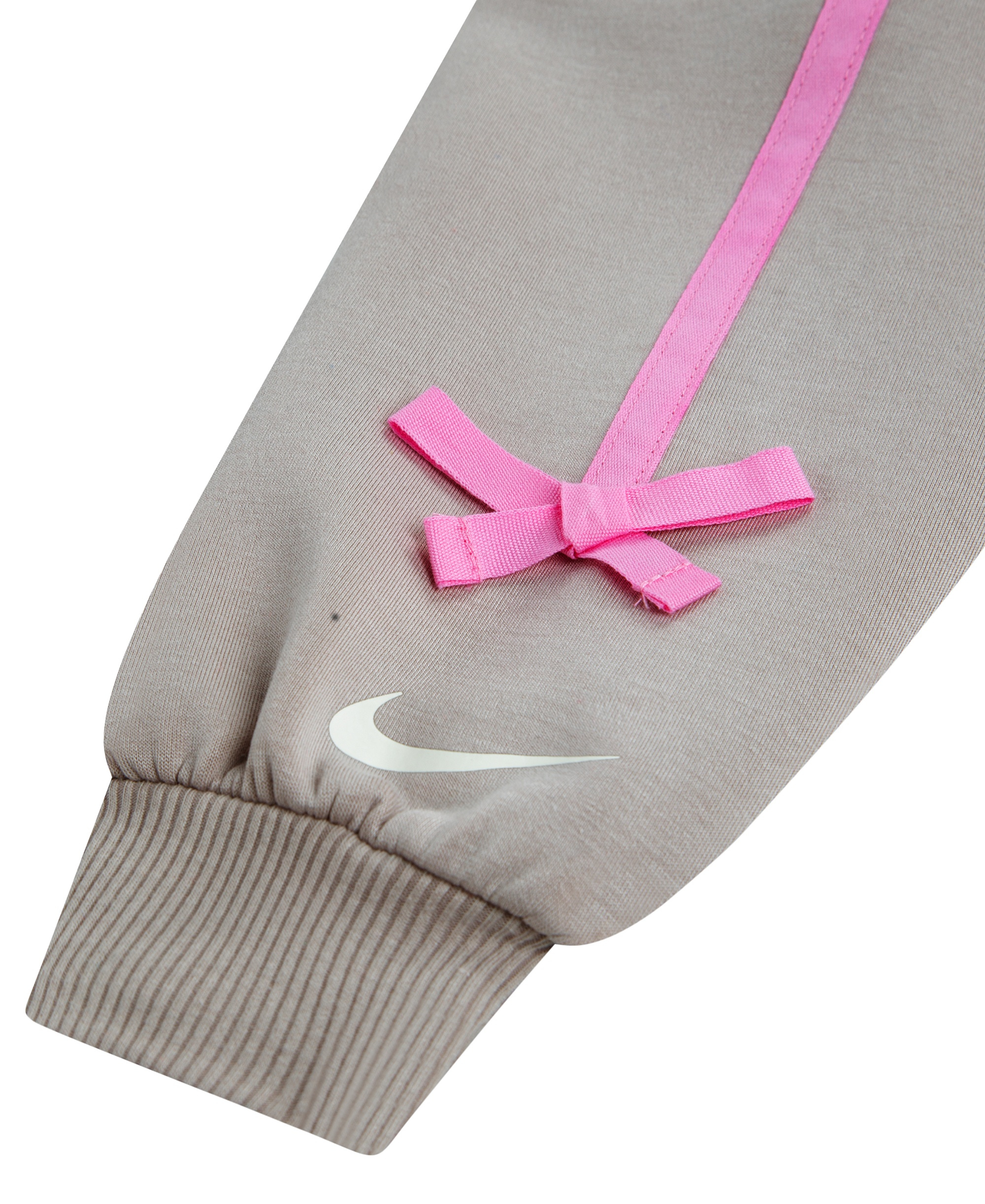 Nike Girls' 4-6X Juxta-Girl Bow Stripe Top and Leggings, 2-Piece Set - Moon Particle