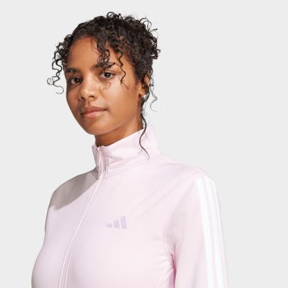 Women's adidas Sportswear DAYREADY Full-Zip Track Top - Clear Pink