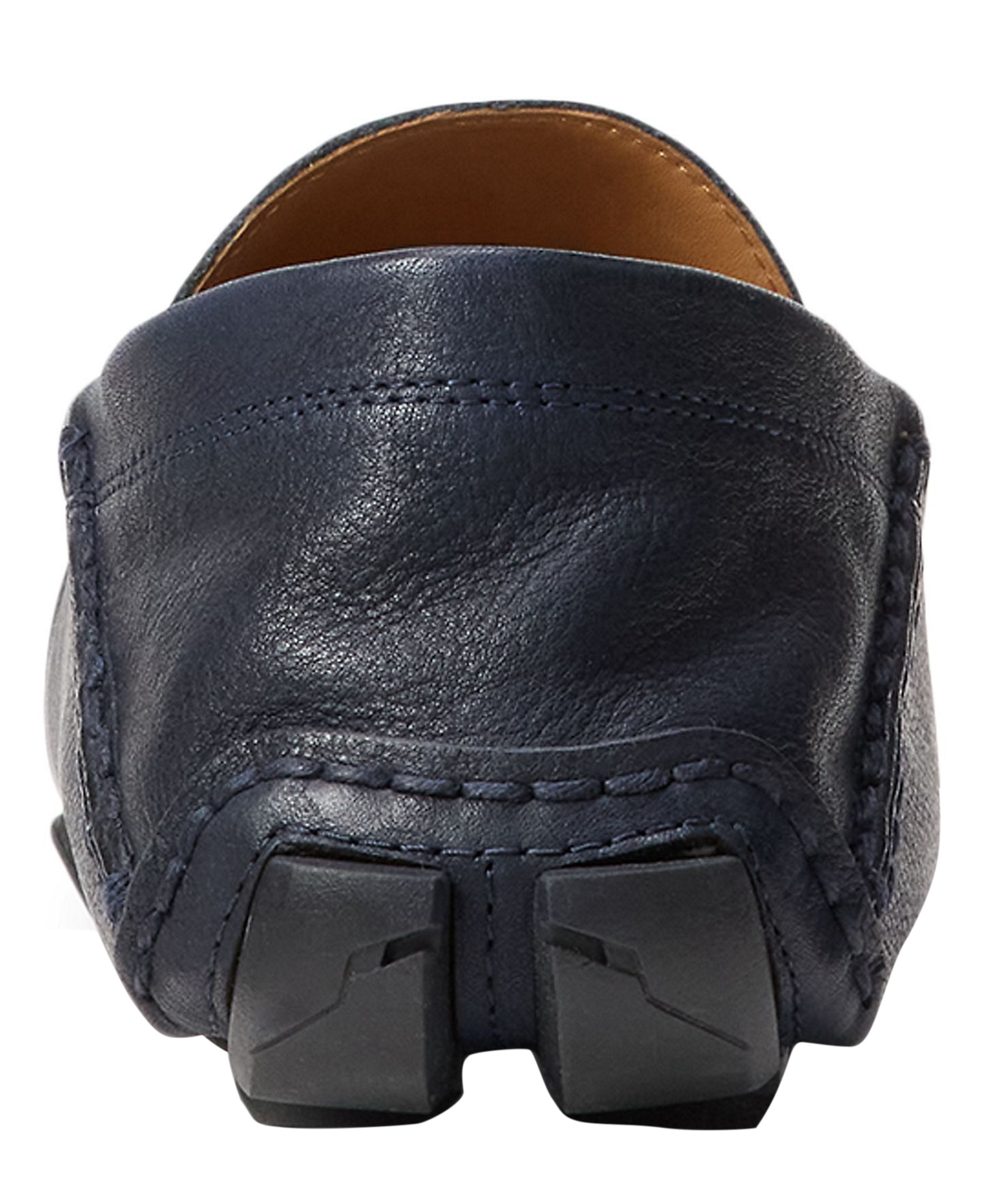 Polo Ralph Lauren Men's Anders Leather Collapsible Heel Driver Loafers - Blue