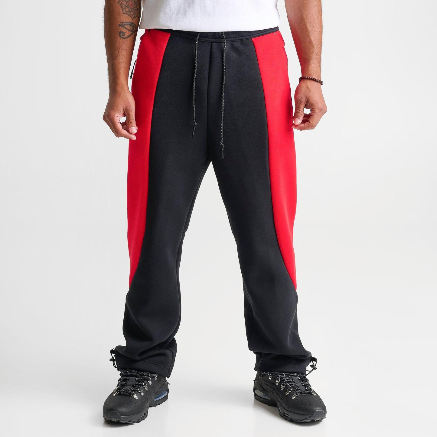 Men's Nithtke Tech Fleece Pro Open Hem Pants - Black/University Red