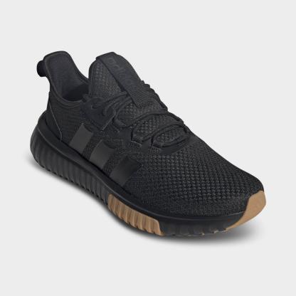 Men's adidas Kaptir 4.0 Casual Shoes - Core Black/Core Black/Gum - Both shoes facing left