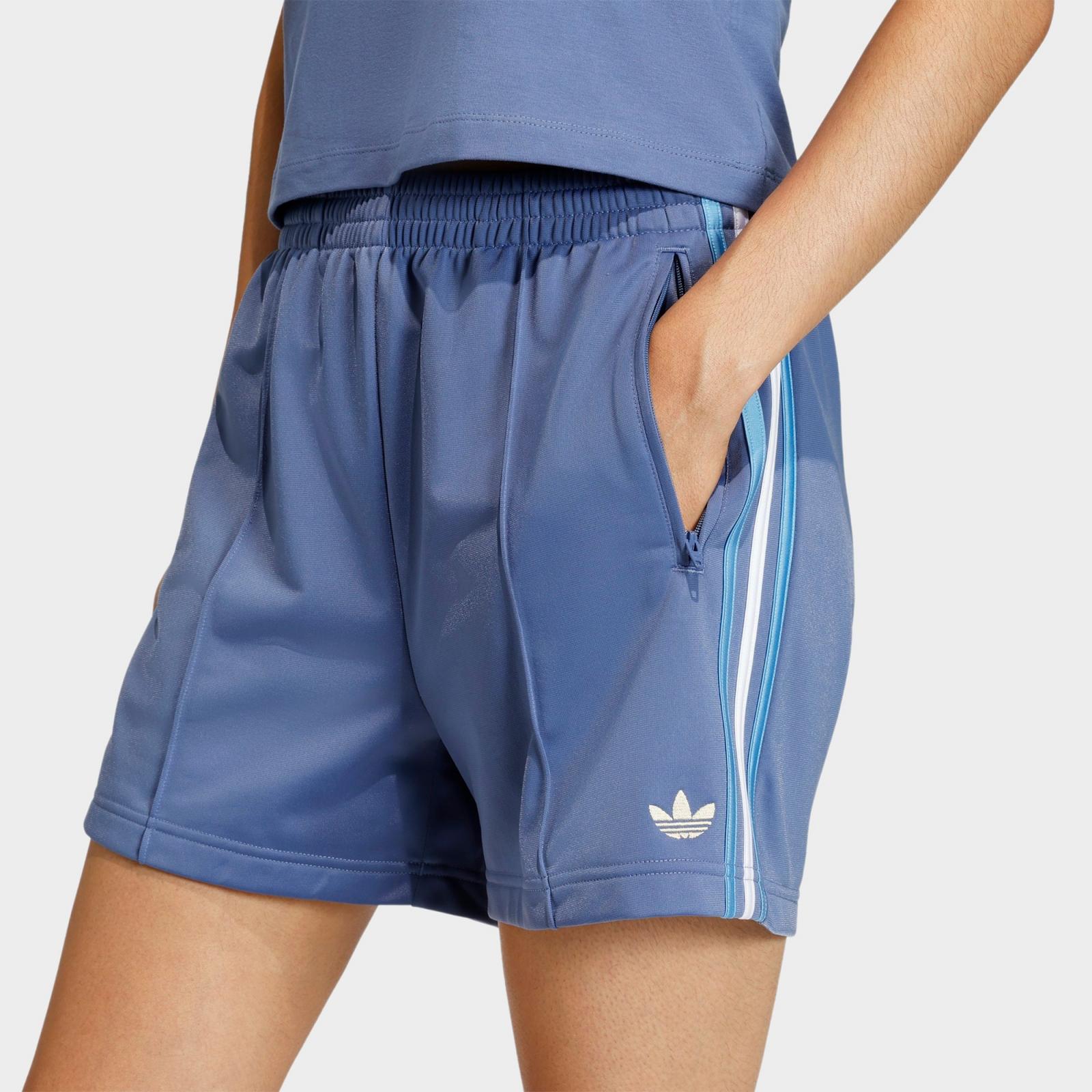 Women's adidas Originals Firebird Classic Shorts - Crew Blue/Light Blue/White - view 4