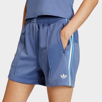 Women's adidas Originals Firebird Classic Shorts - Crew Blue/Light Blue/White - view 4