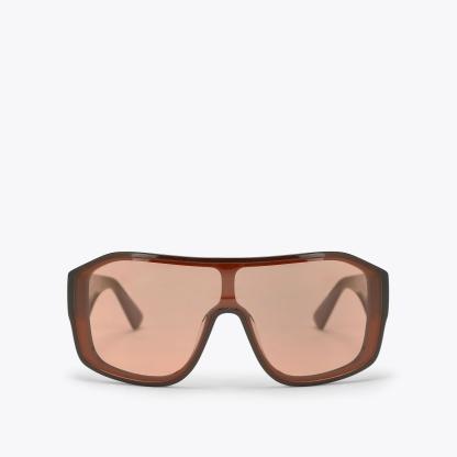 Kurt Geiger London Kurt Oversized Visor Sunglasses - Brown