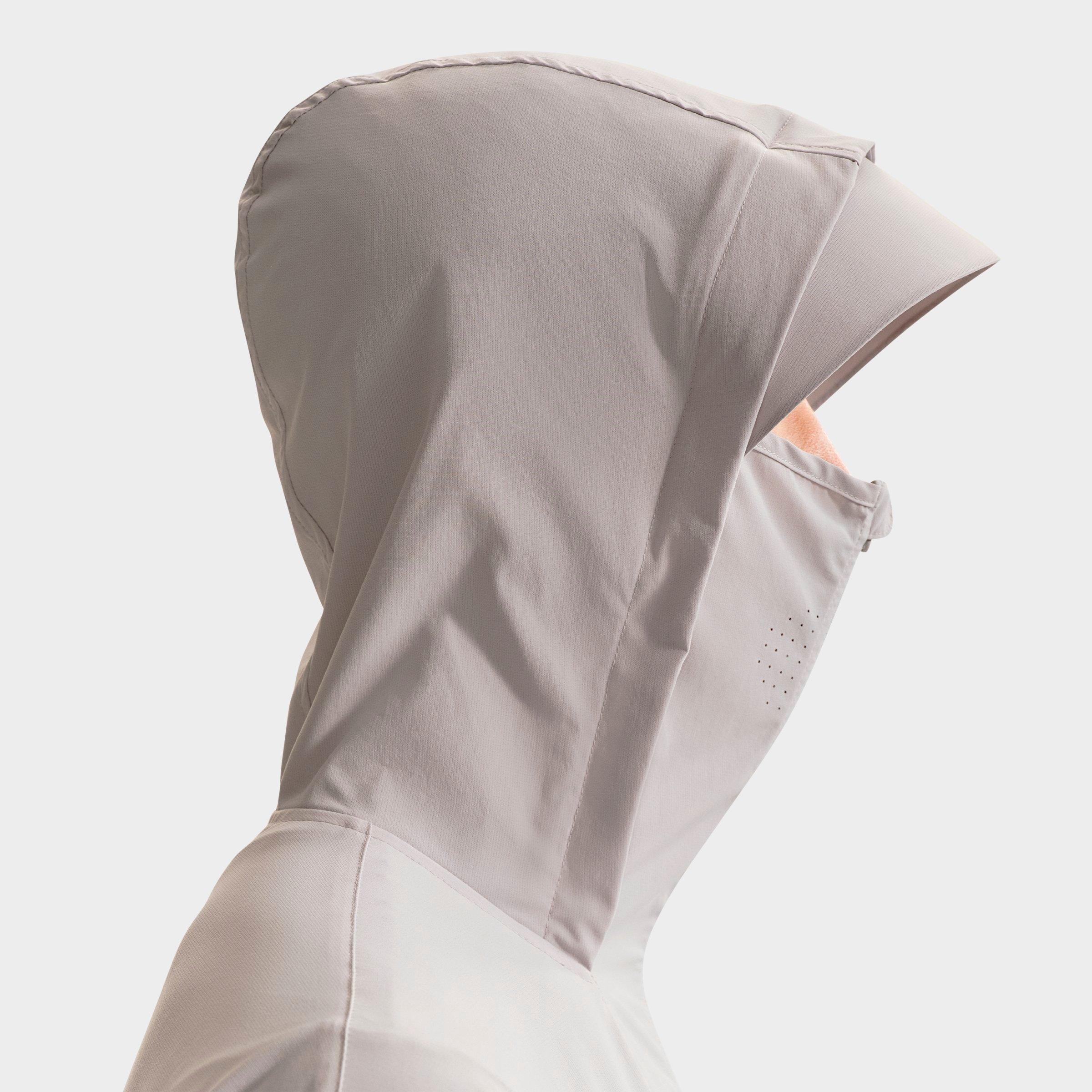 Men's Nithtke Tech Helios Dri-FIT Long-Sleeve Full-Zip Shell - Grey Fog/Off White/Black
