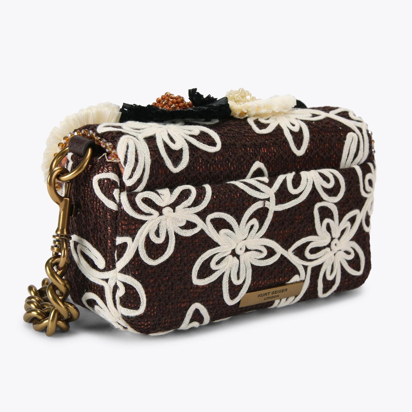 Kurt Geiger London Mini Pimlico Flower Bag - Brown - view 4