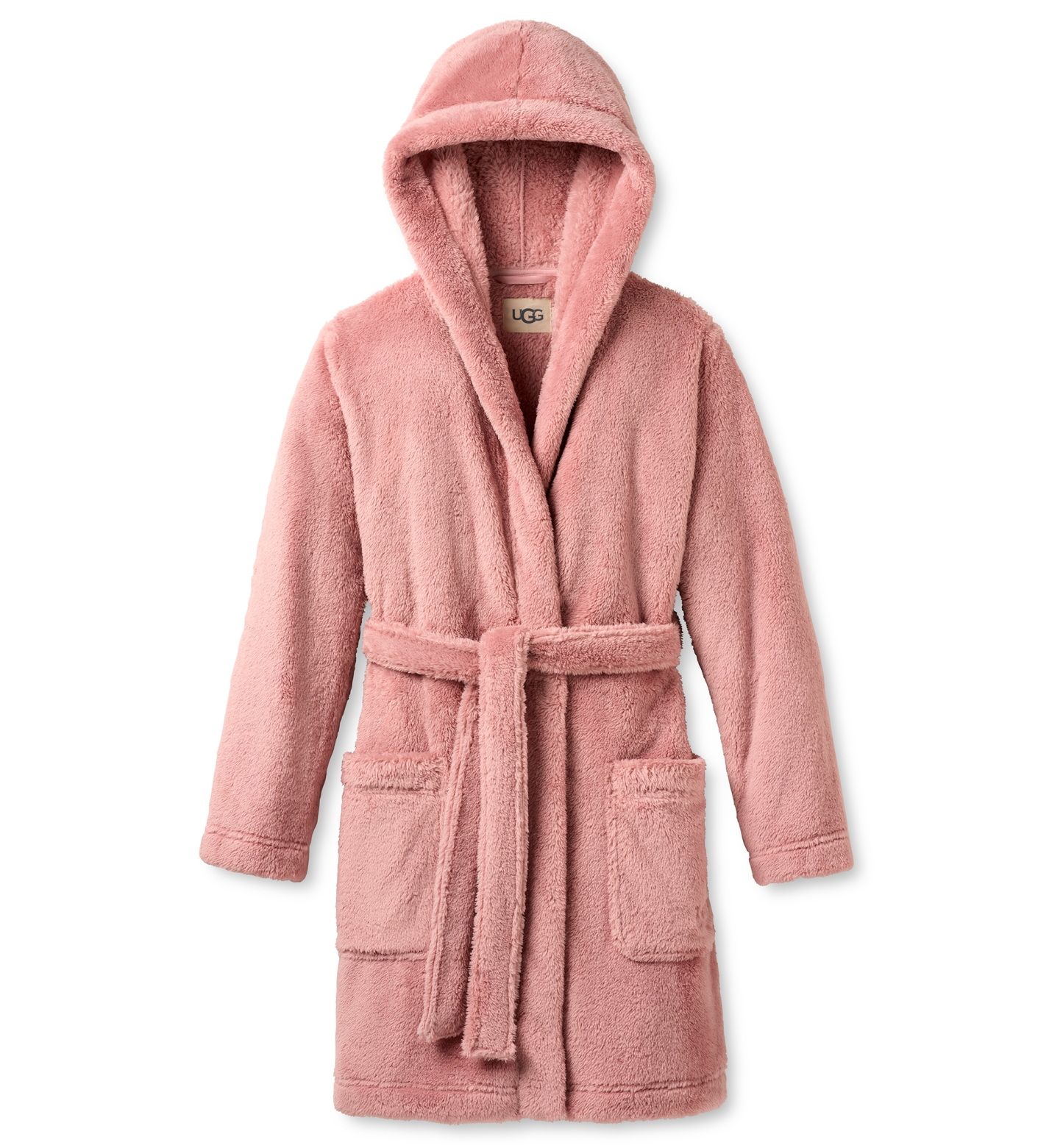 UGG® Women's Aarti Belted Fleece Robe - Dusty Rose