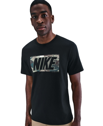 Nike Men's Short-Sleeve Cotton T-Shirt - Black