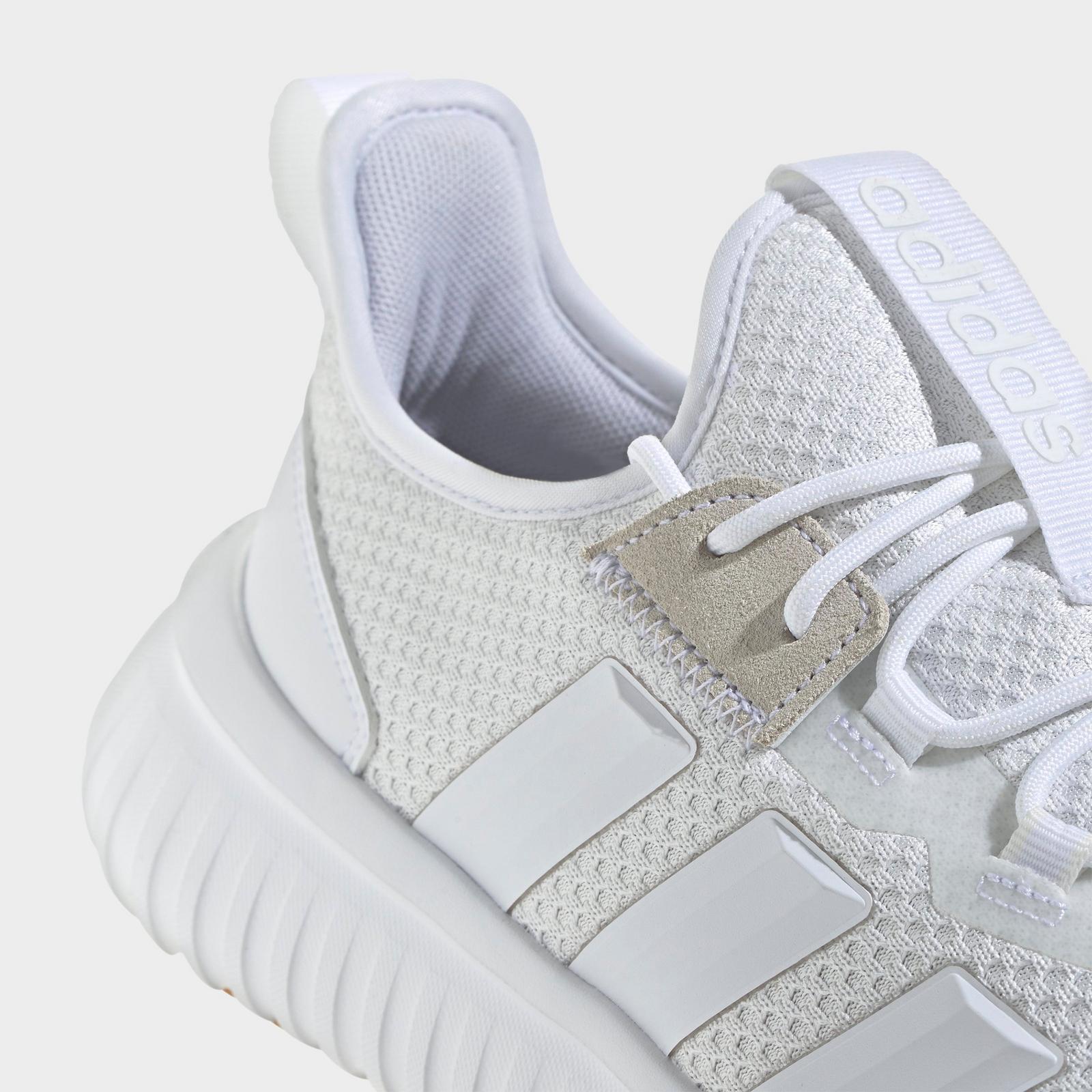 Men's adidas Kaptir 4.0 Casual Shoes - White/White/Crystal White - view 3