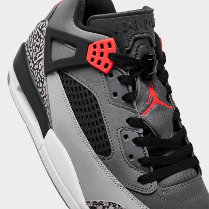 Men's Jordan Spizike Low Casual Shoes - Dark Grey/Infrared/Black - view 3