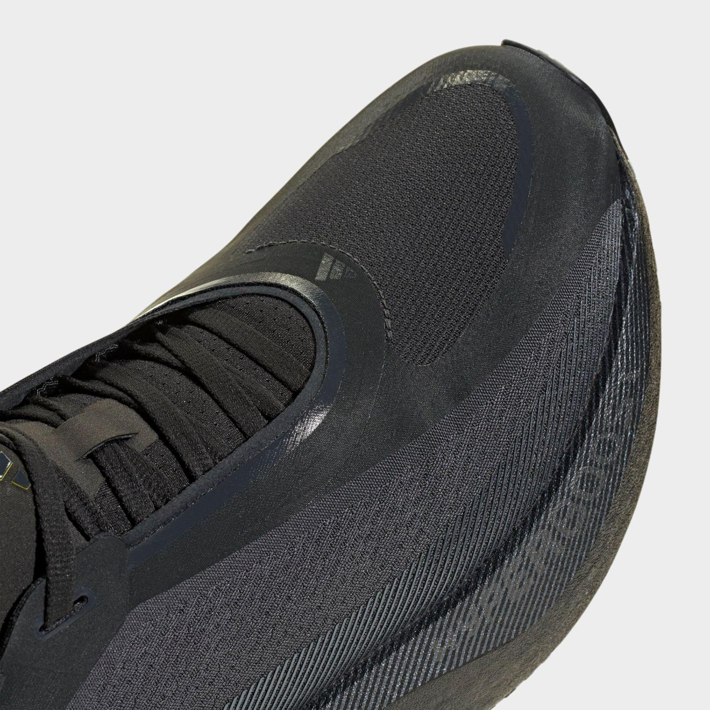 Men's adidas Hyperboost Edge Running Shoes - Part 2 - Carbon/Hi-Res Yellow/Grey - Detail shot