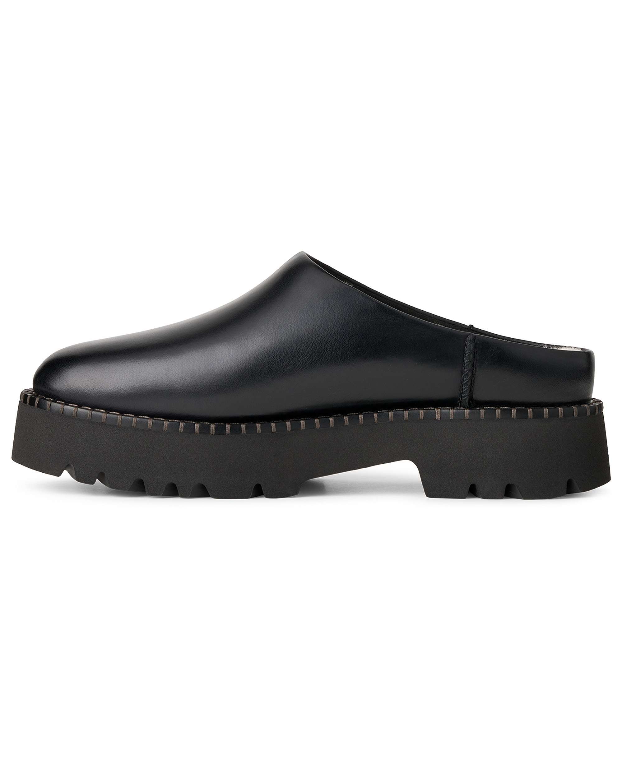 UGG® Women's Uptowner Slip-On Mule Clogs - Black Leather