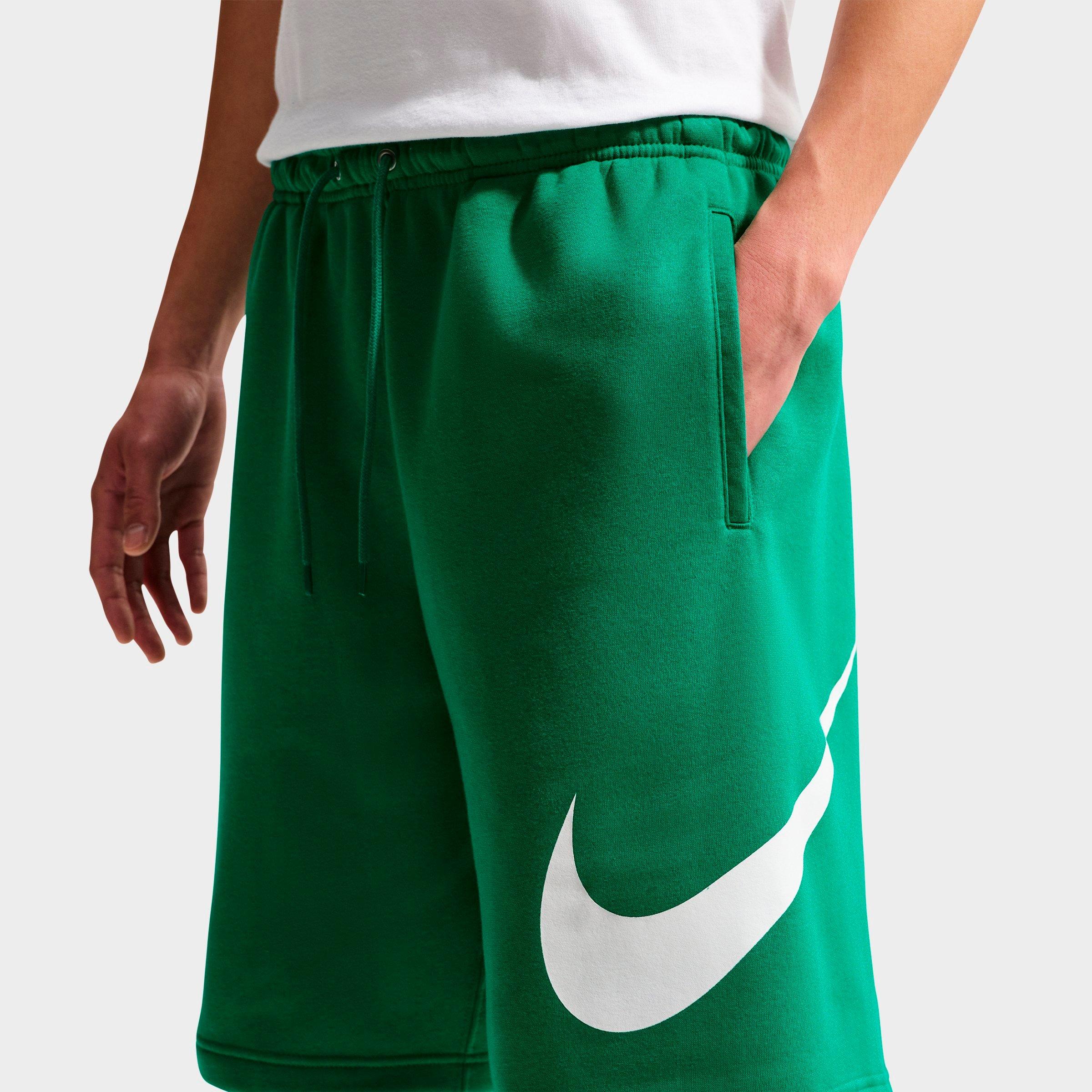 Men's Nithtke Club Fleece Swoosh Graphic Shorts - Malachite/Malachite/White