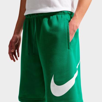 Men's Nithtke Club Fleece Swoosh Graphic Shorts - Malachite/Malachite/White