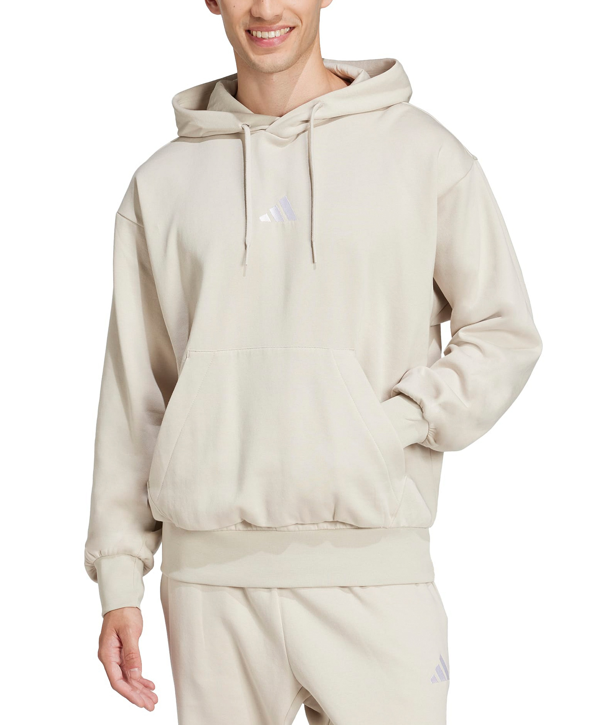 adidas Men's Essentials Feel Cozy Fleece Hoodie - Alumina