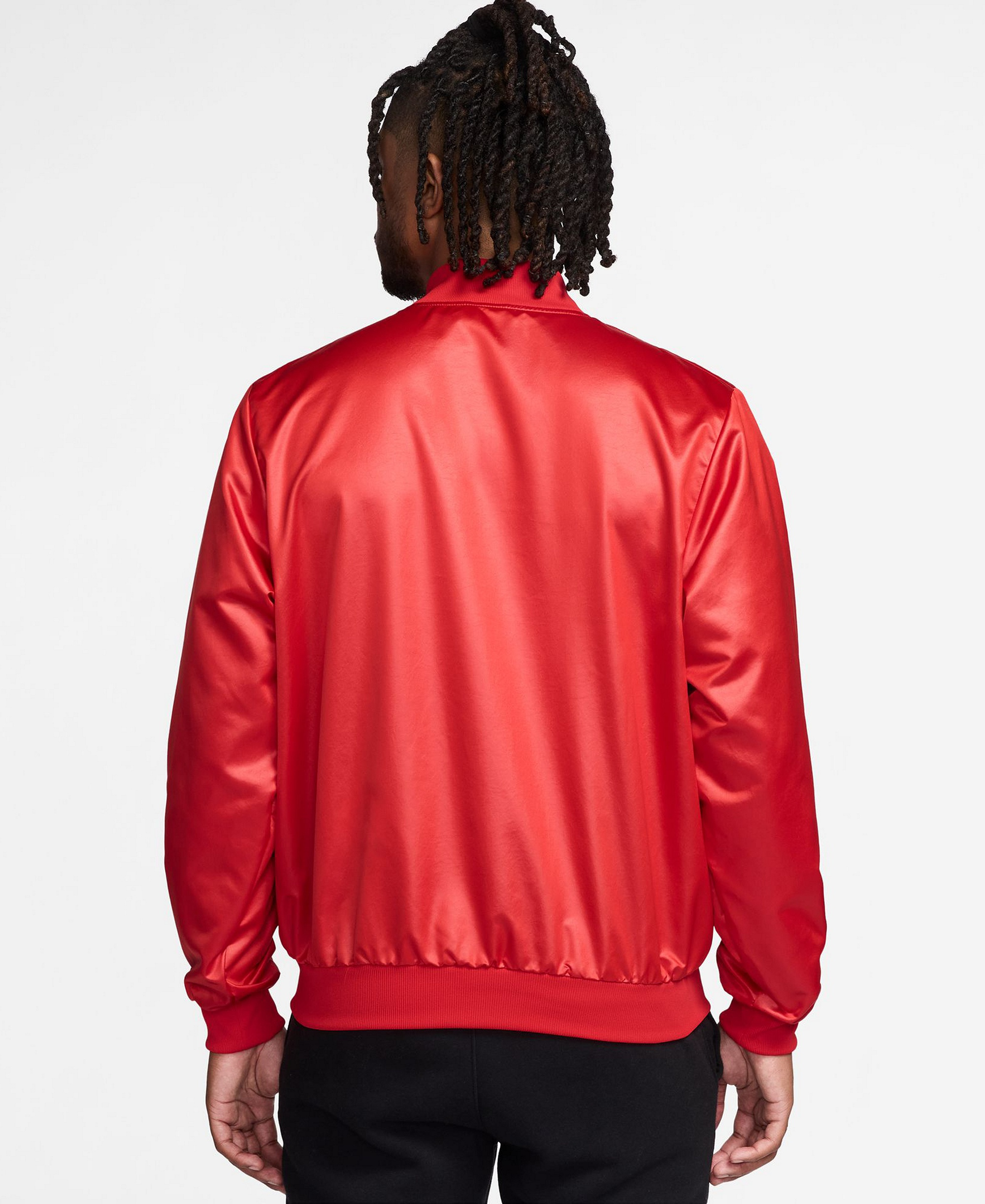 Nike Men's Sportswear Club Snap-Front Varsity Jacket - University red/Team crimson
