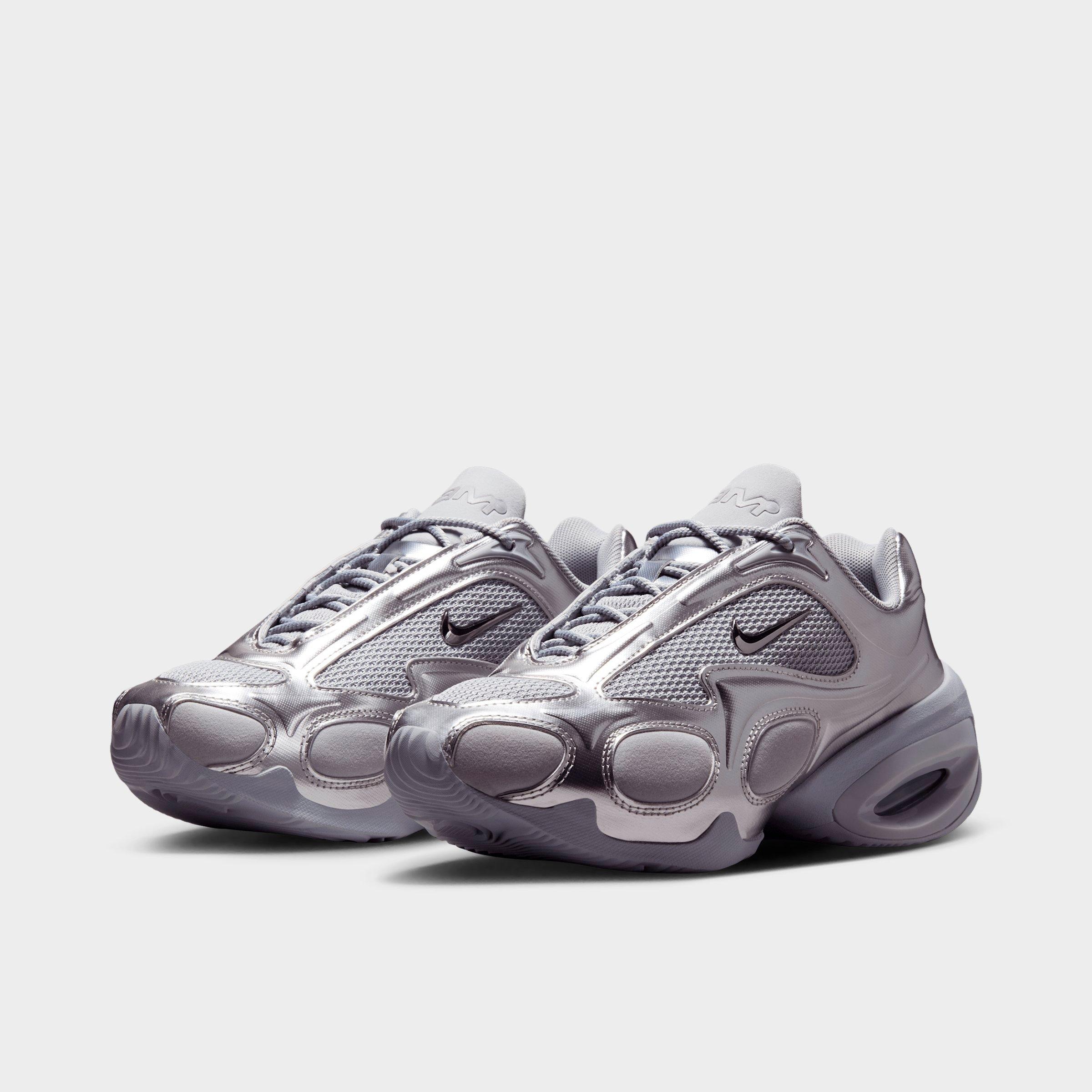 Women's Nithtke Air Max Muse Casual Shoes - Metallic Silver/Metallic Silver - Both shoes facing left