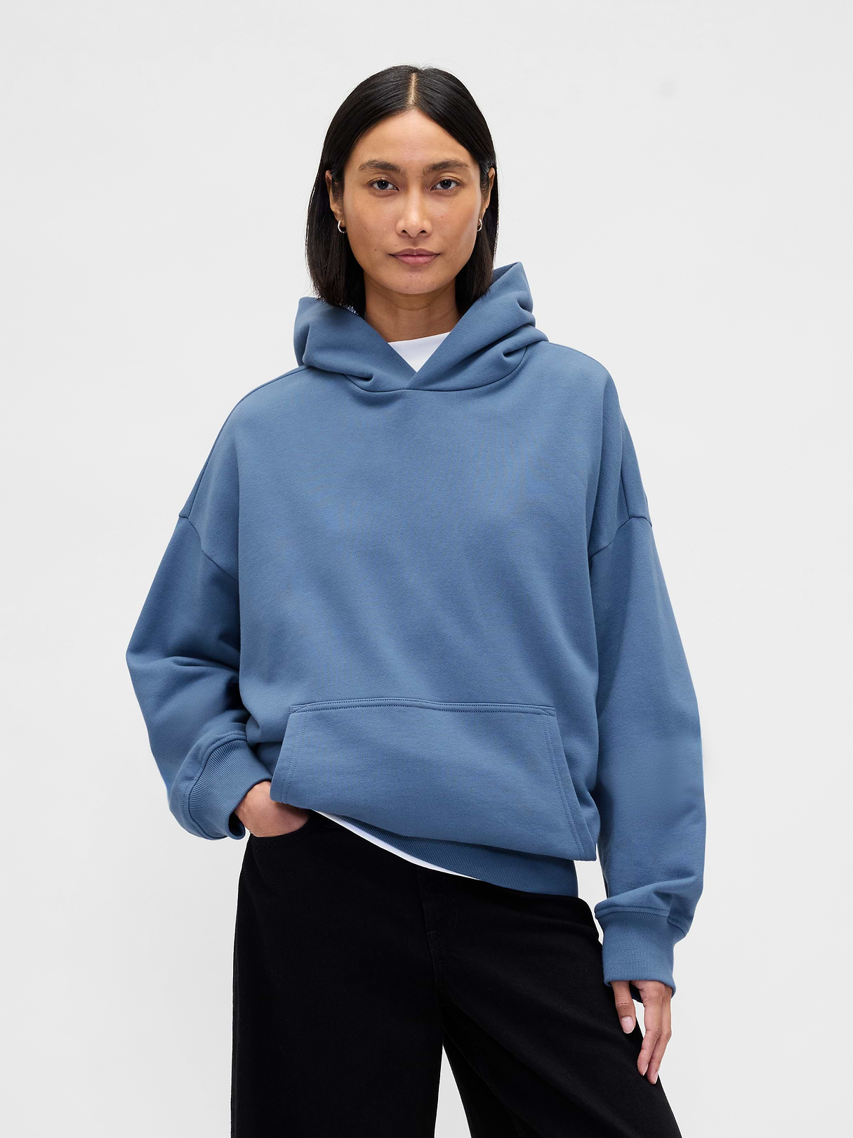Adult Heavyweight Oversized Hoodie - soft corn flower