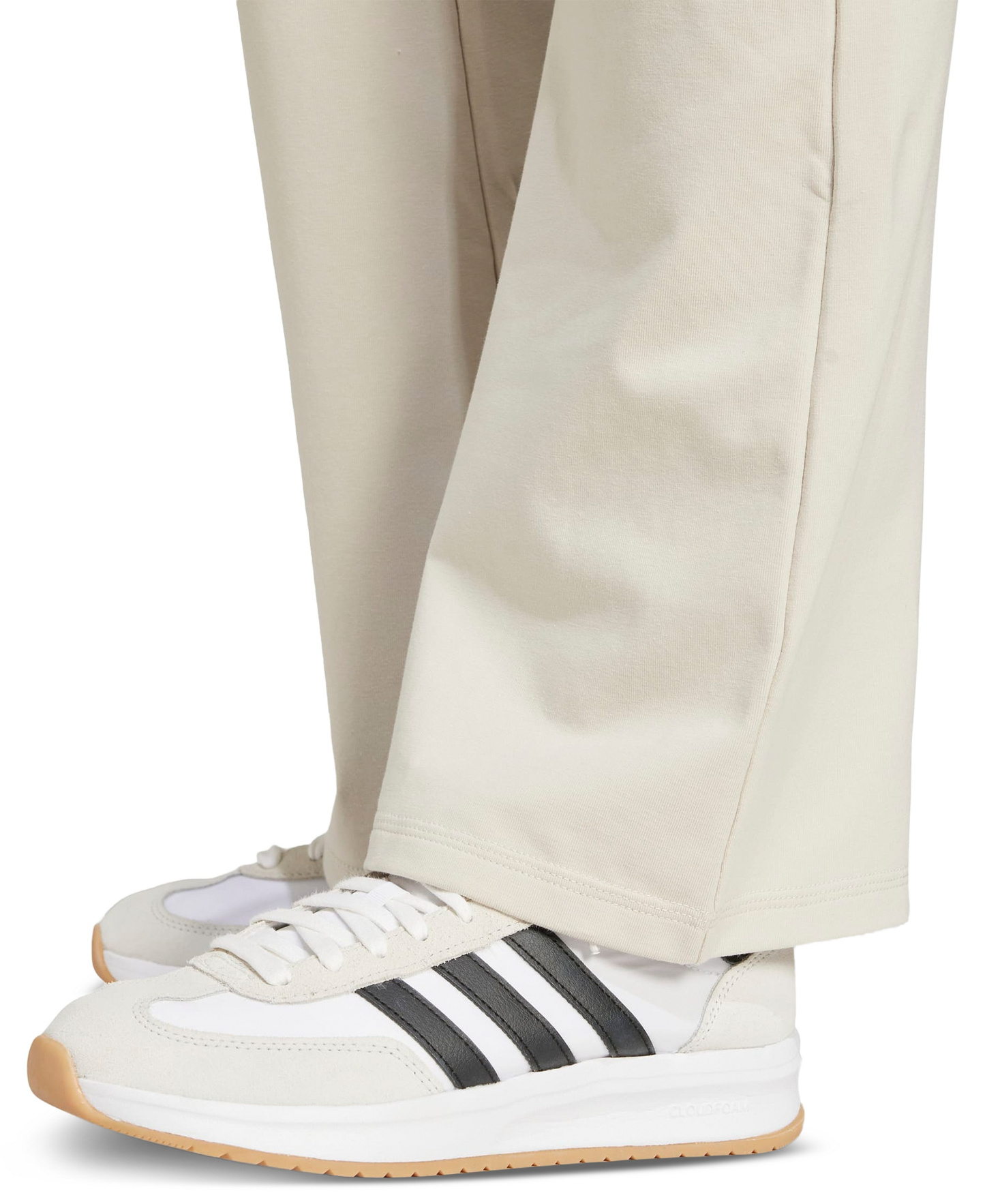 adidas Women's Essentials Small Logo Flared Leggings - Wonder Alumina/white
