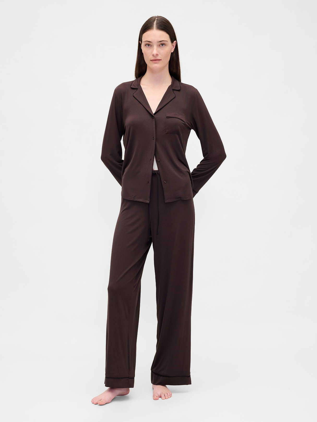 SoftMade Modal PJ Pants - Terra brown