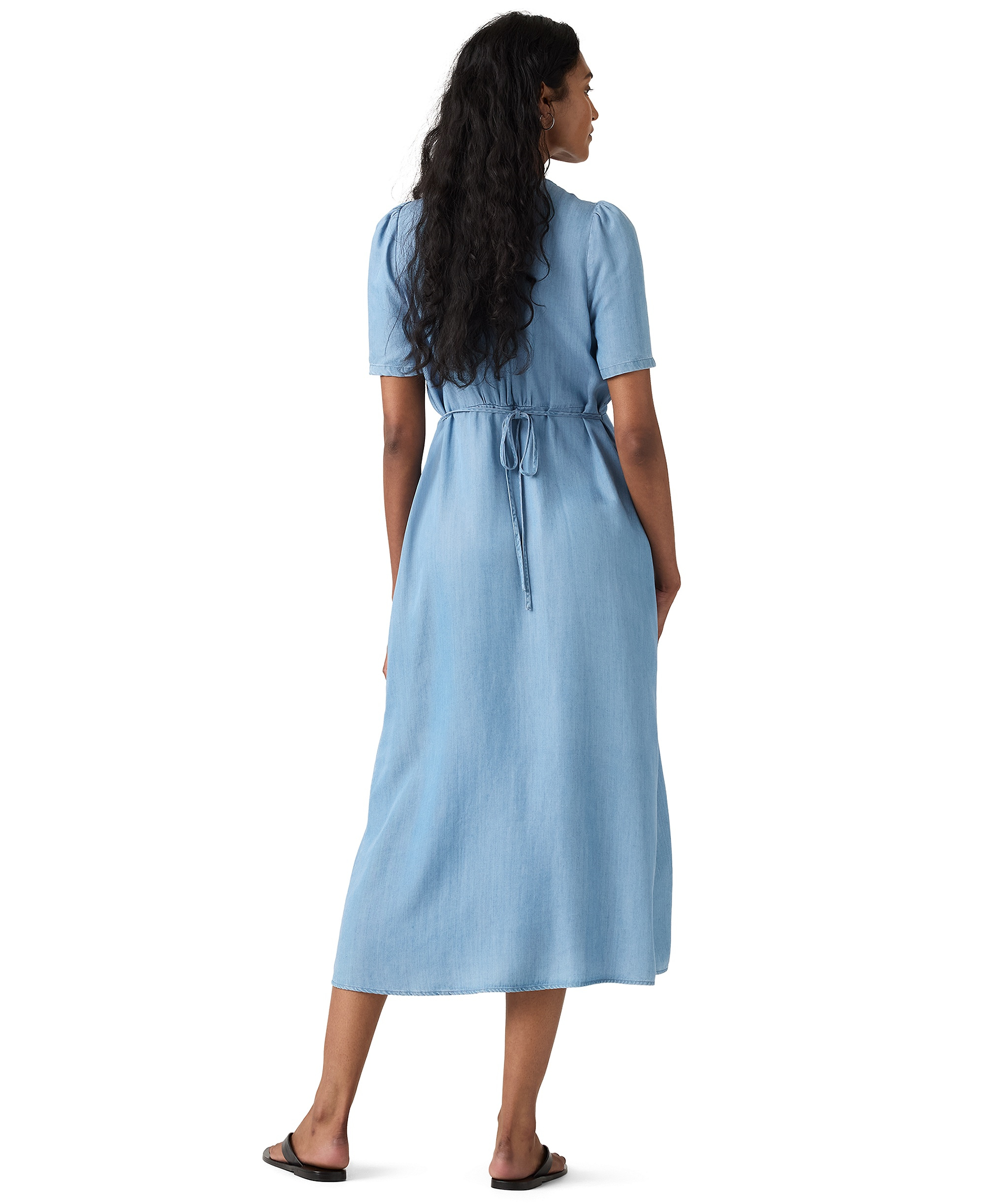 Levi's Women's Paola Short-Sleeve Crepe Midi Dress - Take It Again