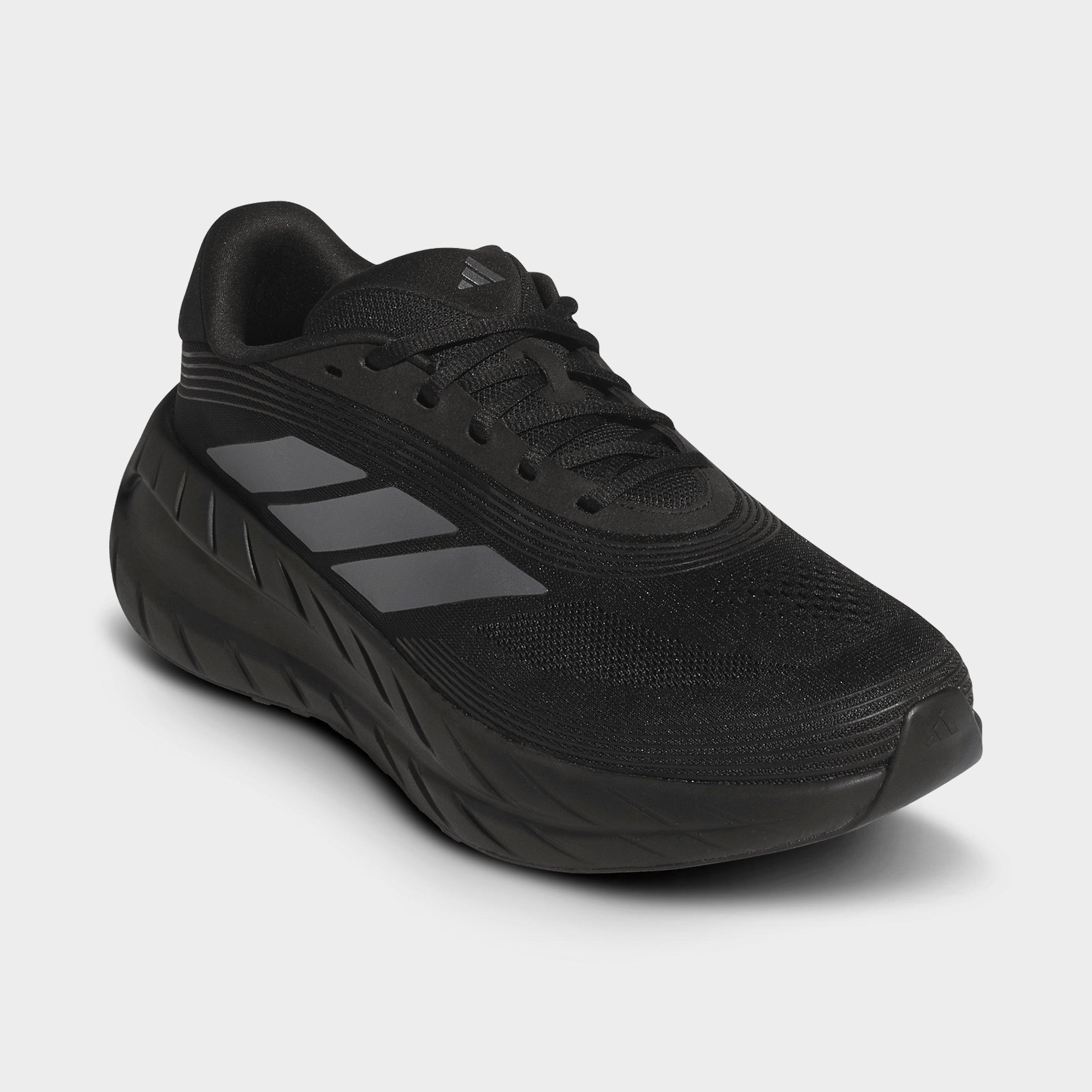 Men's adidas Adipure Shift Running Shoes - Core Black/Iron Metallic/Core Black - Both shoes facing left