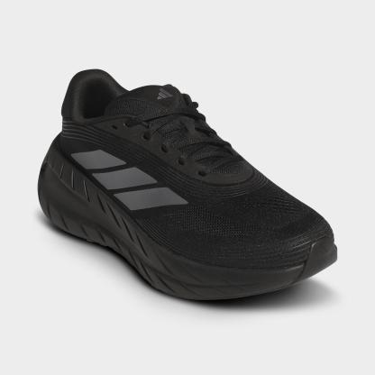 Men's adidas Adipure Shift Running Shoes - Core Black/Iron Metallic/Core Black - Both shoes facing left