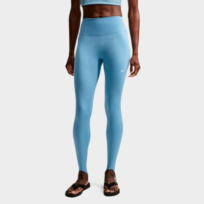 Women's Nithtke One High-Waisted Full-Length Stirrup Leggings - Work Blue/White