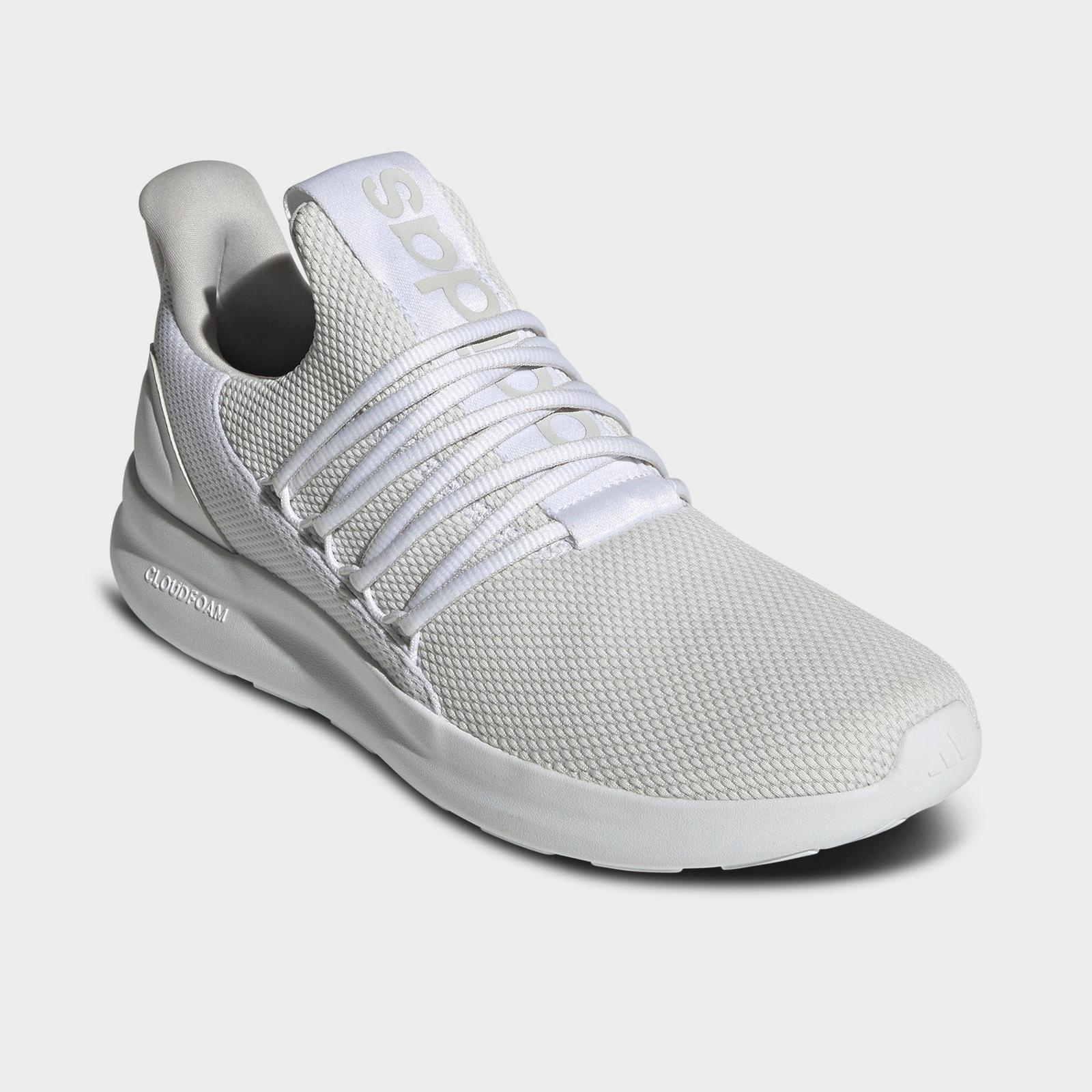 Men's adidas Lite Racer Adapt 7.0 Casual Shoes - White/Grey/White - view 2