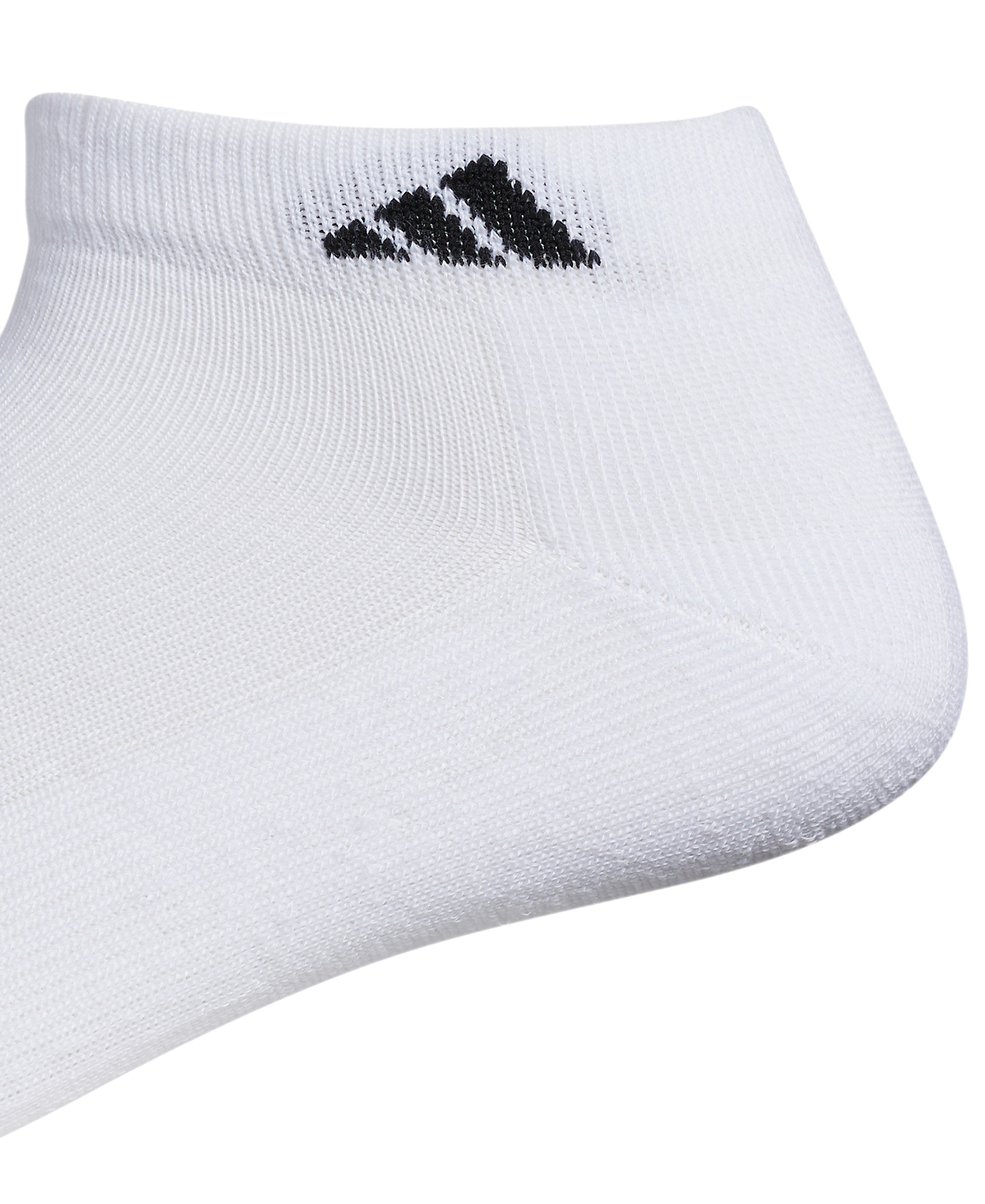 adidas Men's Cushioned Athletic 6-Pack Low Cut Socks - White