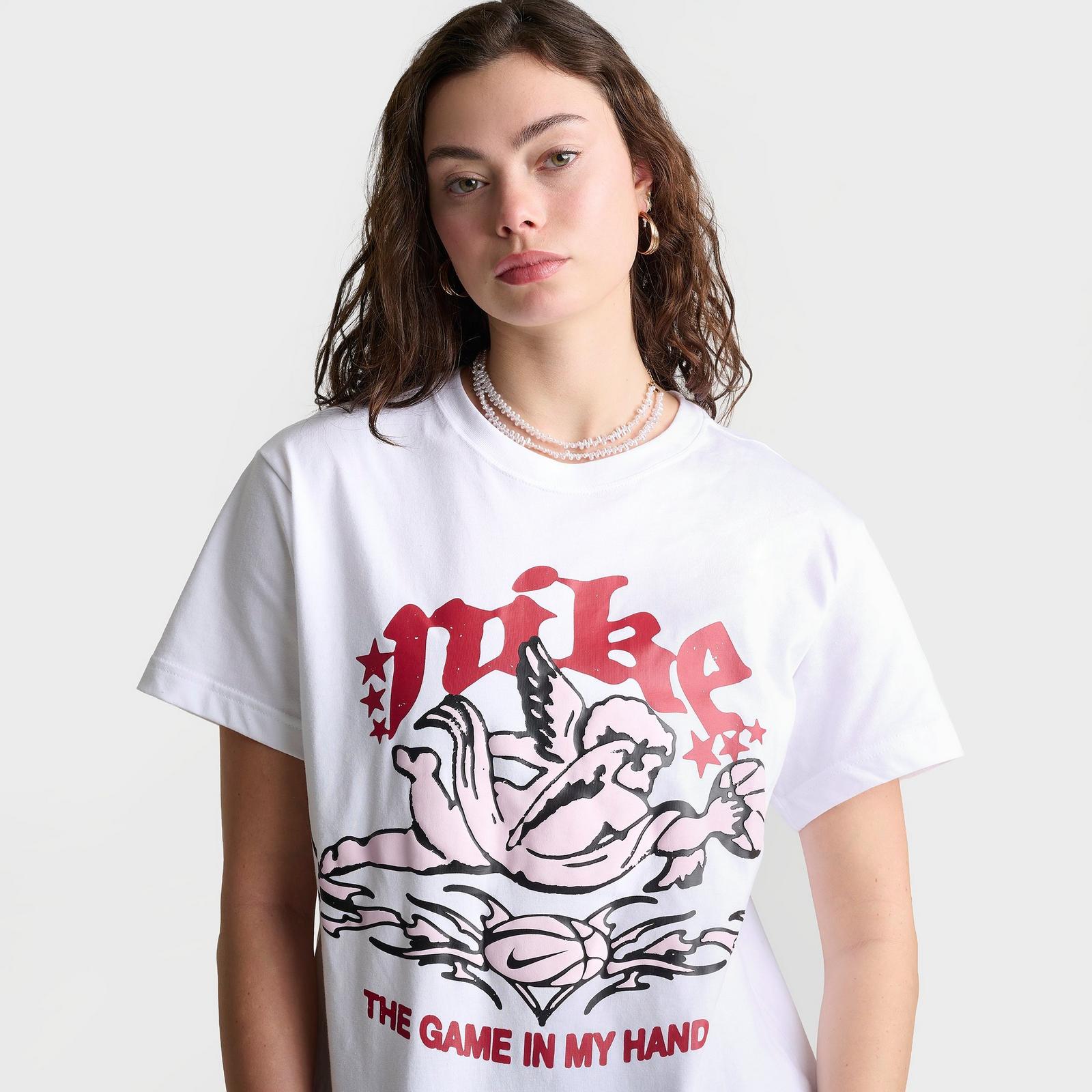 Women's Nike Sportswear Goddess Basketball T-Shirt - White