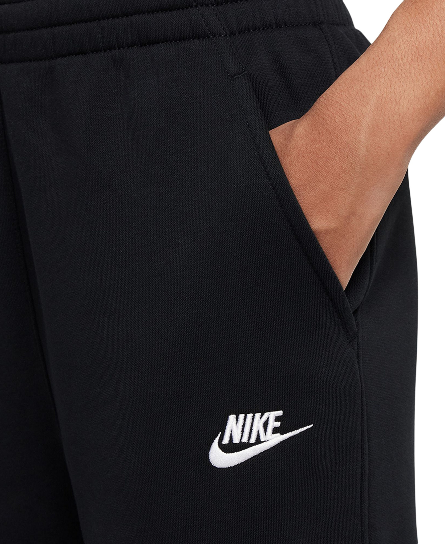 Nike Girls' 7-16 Sportswear Club Fleece Wide-Leg Sweatpants - Black