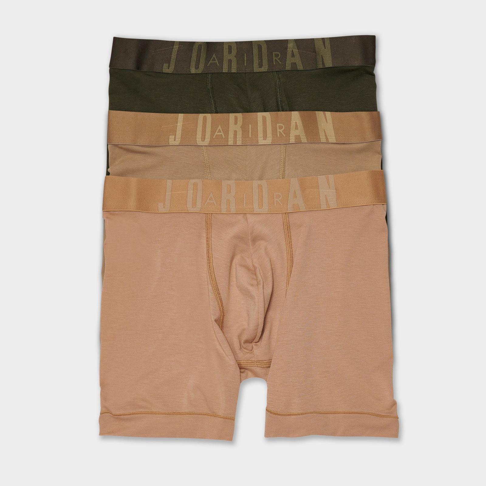 Men's Jordan Flight Modal Boxer Briefs (3-Pack) - Brown/Tan/Sail - view 1