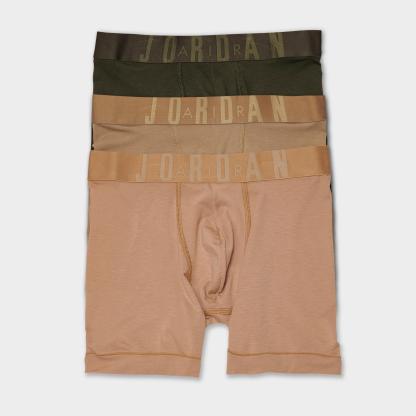 Men's Jordan Flight Modal Boxer Briefs (3-Pack) - Brown/Tan/Sail - view 1
