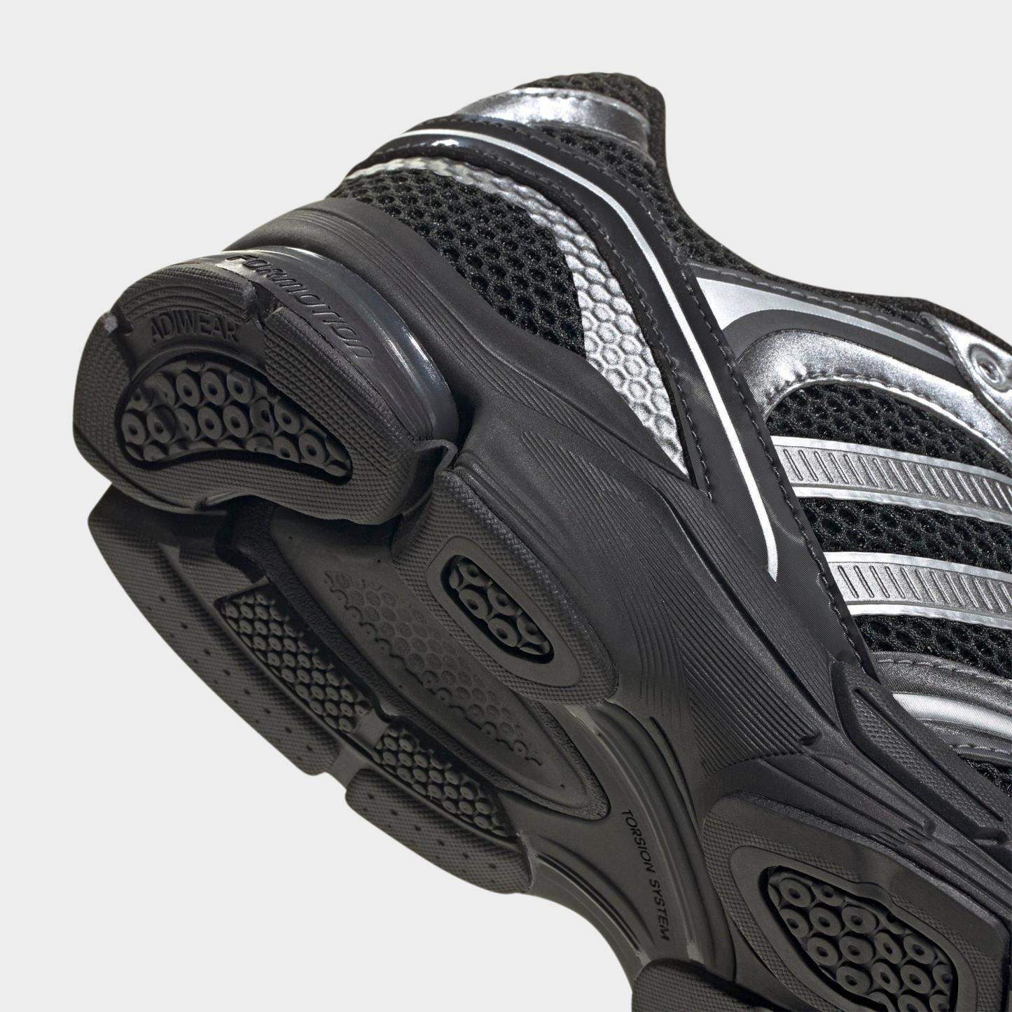 Men's adidas Spiritain 2000 Casual Shoes - Part 1 - Core Black/Iron Metallic/Matte Silver - Detail shot