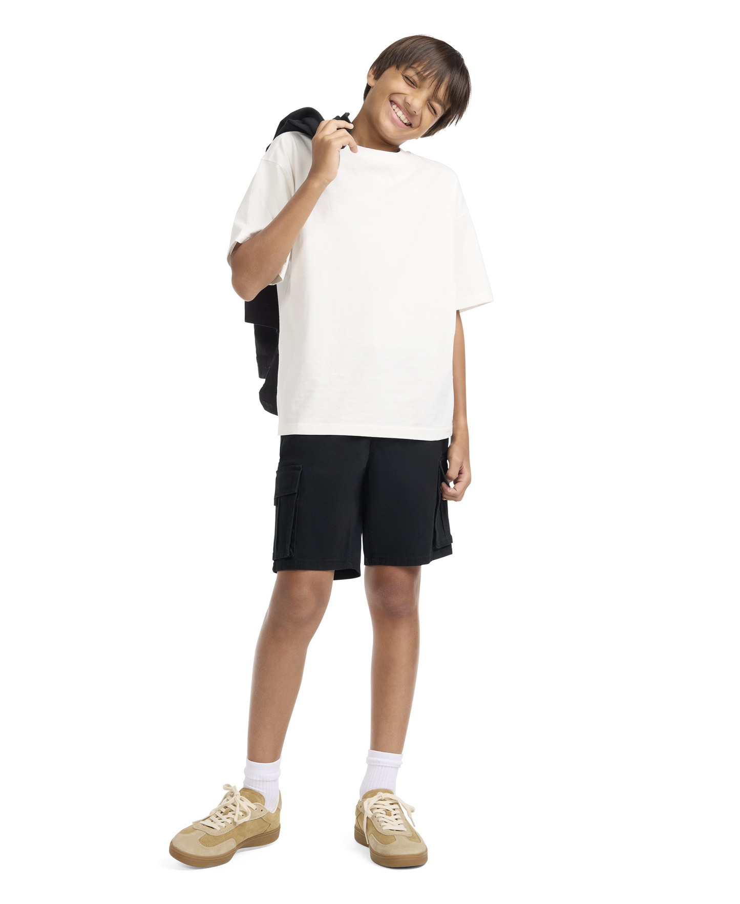 Levi's Boys' 8-20 Traditional Cargo Shorts - Jet Black