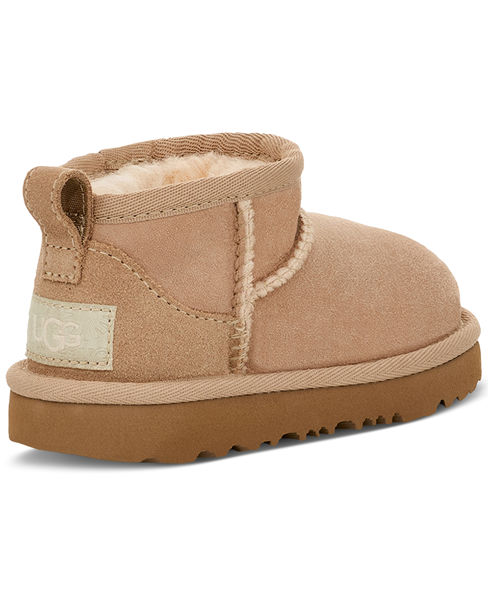 UGG® Toddler Classic Ultra Mini Round Toe Booties - Sand