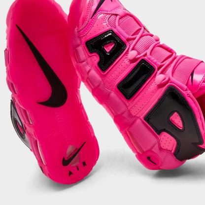 Women's Nike Air More Uptempo SE Basketball Shoes - Pink Blast/Black