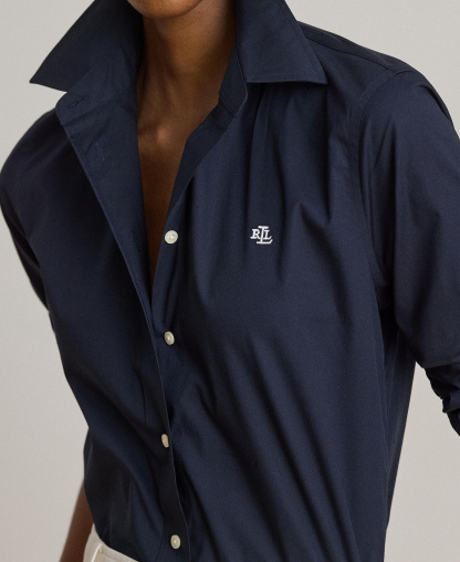 Lauren Ralph Lauren Non-Iron Straight-Fit Shirt - Lauren Navy