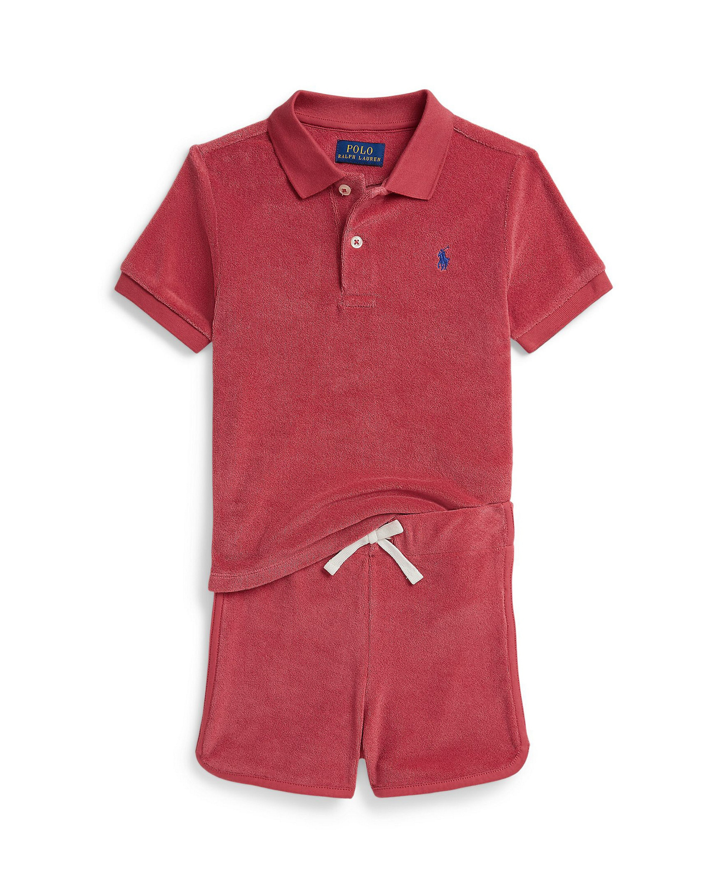 Polo Ralph Lauren Boys' 2-7 Short-Sleeve Terry Polo Shirt & Shorts, 2-Piece Set - Nantucket Red
