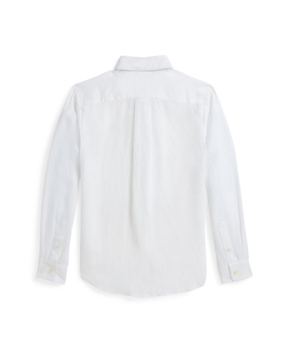 Polo Ralph Lauren Boys' 8-20 Linen Shirt - White